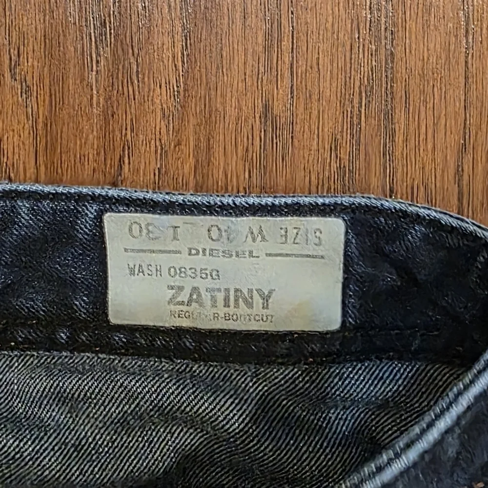 Diesel Mens Zatiny Regular Fit Bootcut Stretch Jeans Size 40 X 30 Dark Wash